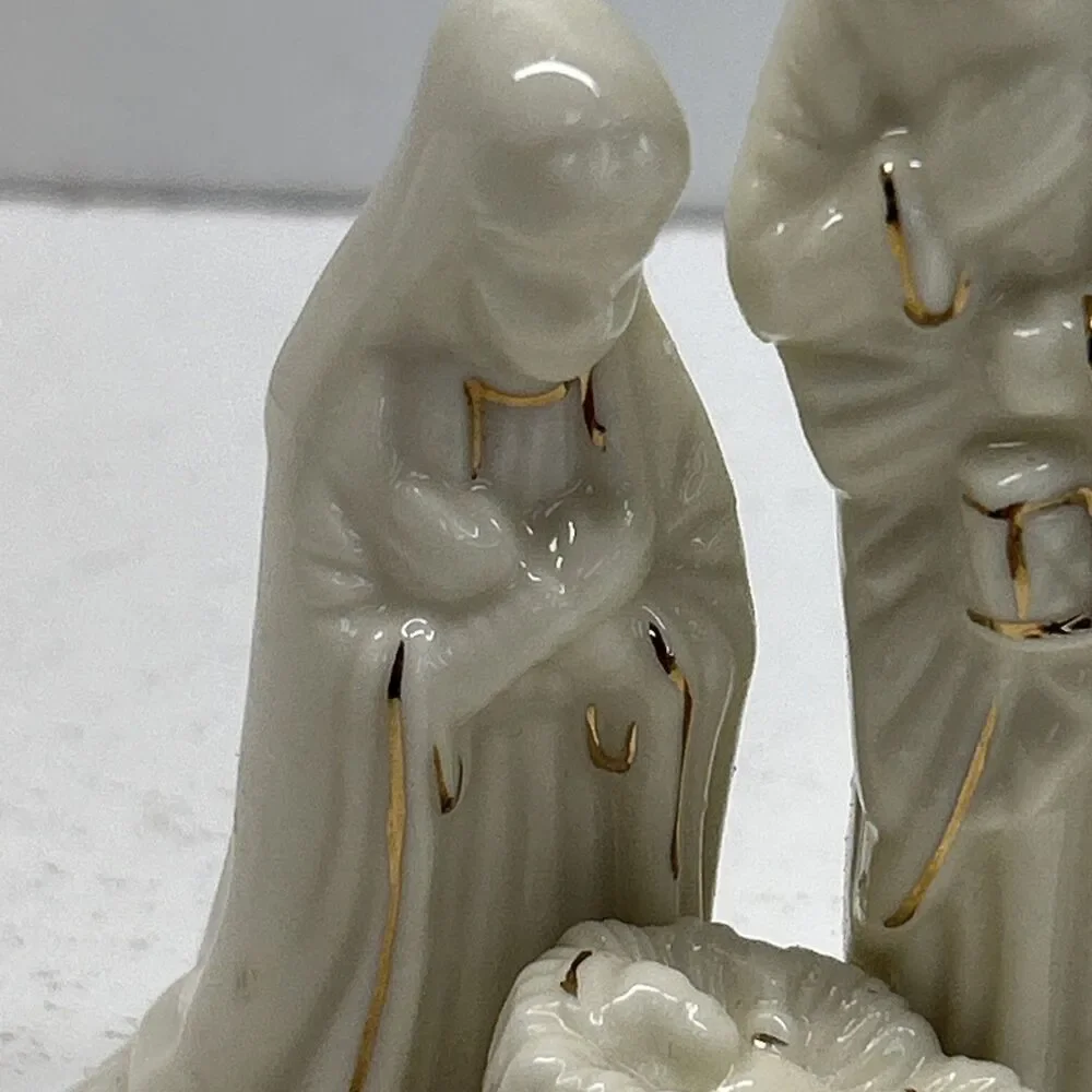 VTG Holy Family‎ Giftco Porcelain 3.5” Figurine Nativity